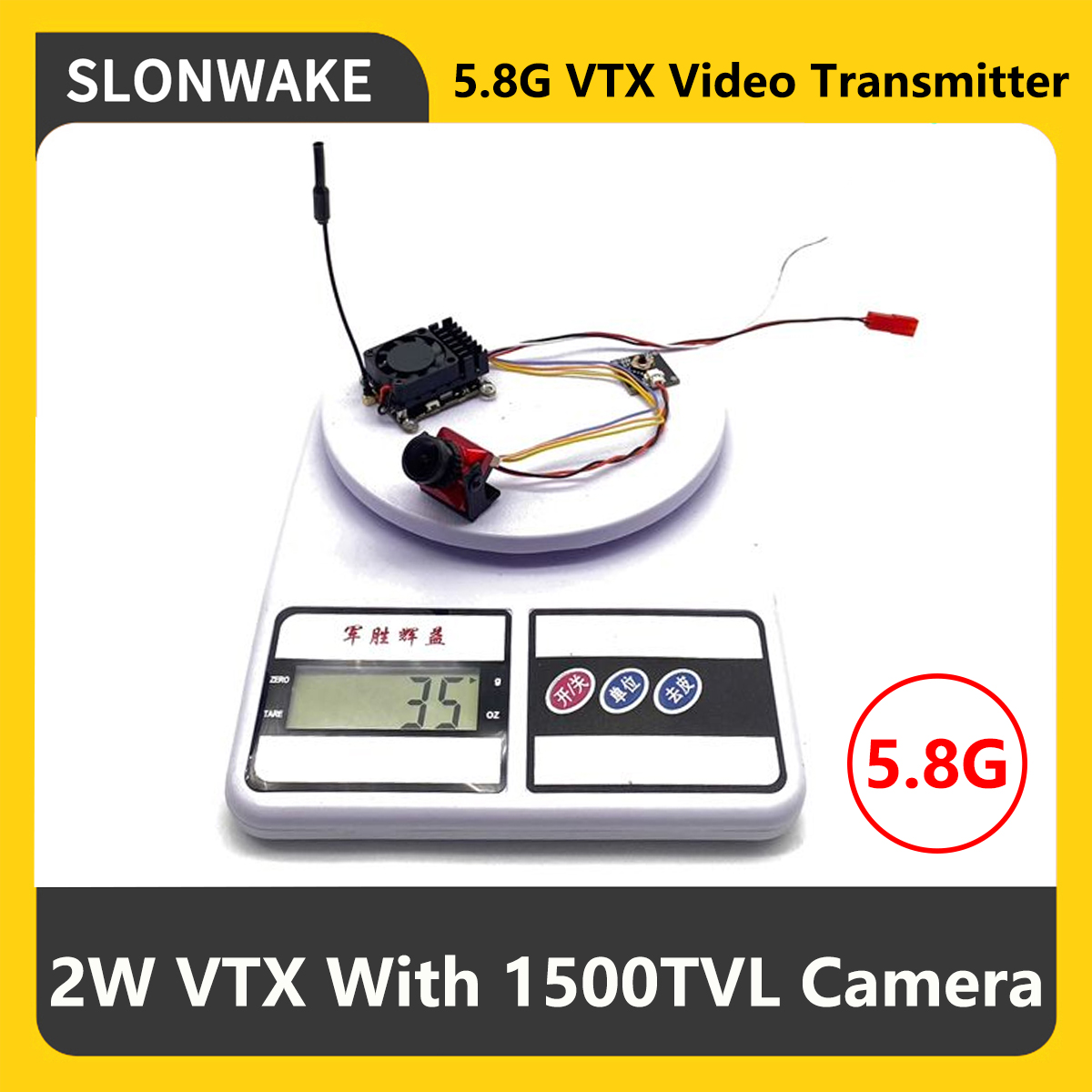 Drone Rc Transmitter And Receiver - SLONWAKE 5.8G 2000mW FPV VTX Verici