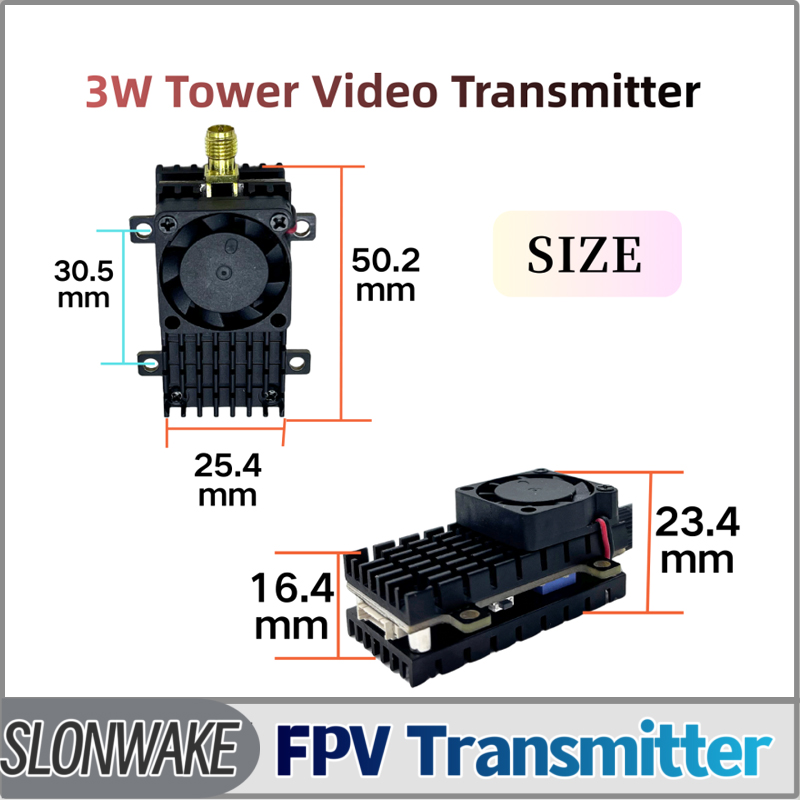 Drone Rc Transmitter And Receiver - SLONWAKE 5.8G 3000mW Simülasyon VTX FPV