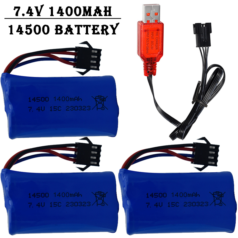 7.4V 1400mAh 14500 Lityum İyon - Lipo Battery Charger incelemesi ve fiyatı