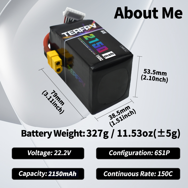 TERFPV Lipo Pil 6S 22.2V 1300/ - Drone Lipo Battery incelemesi ve fiyatı