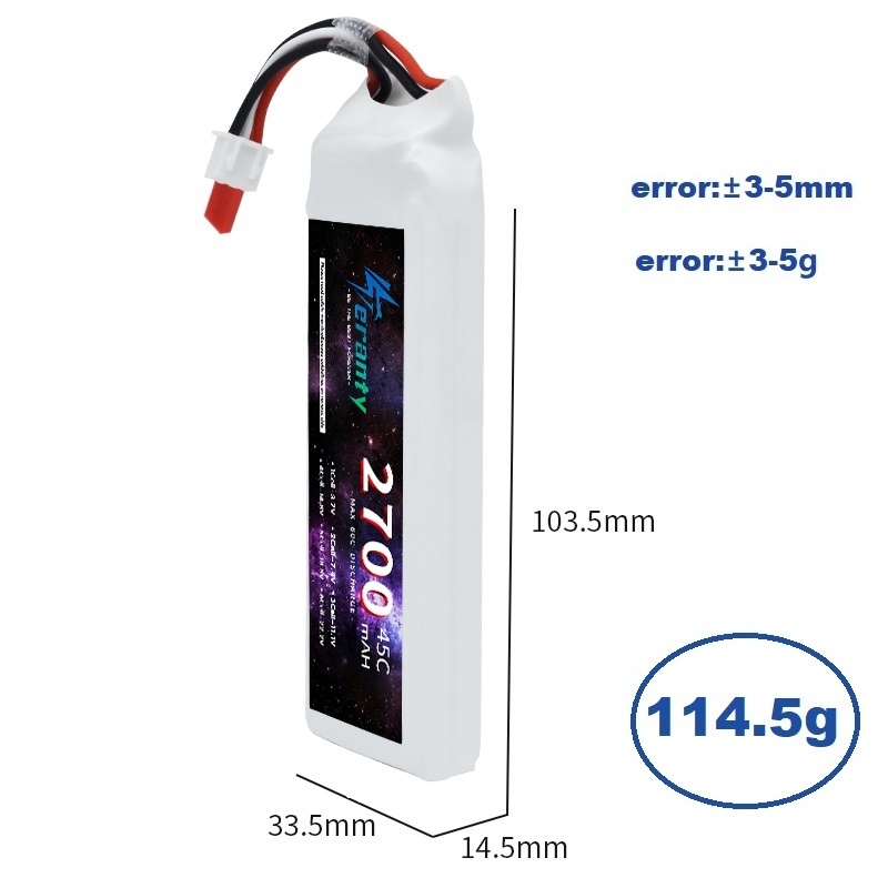 1/3 adet 2S 7.4V Lipo pil 2700 - Drone Lipo Battery incelemesi ve fiyatı