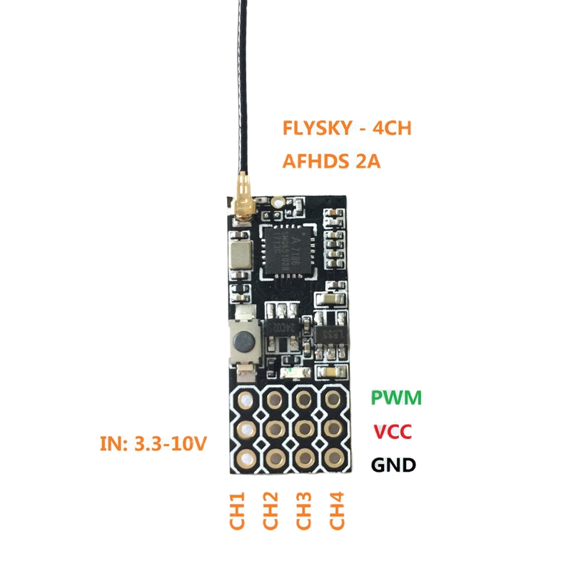 Flysky FS2A Mini Alıcı 4CH AFH - Drone Lipo Battery incelemesi ve fiyatı
