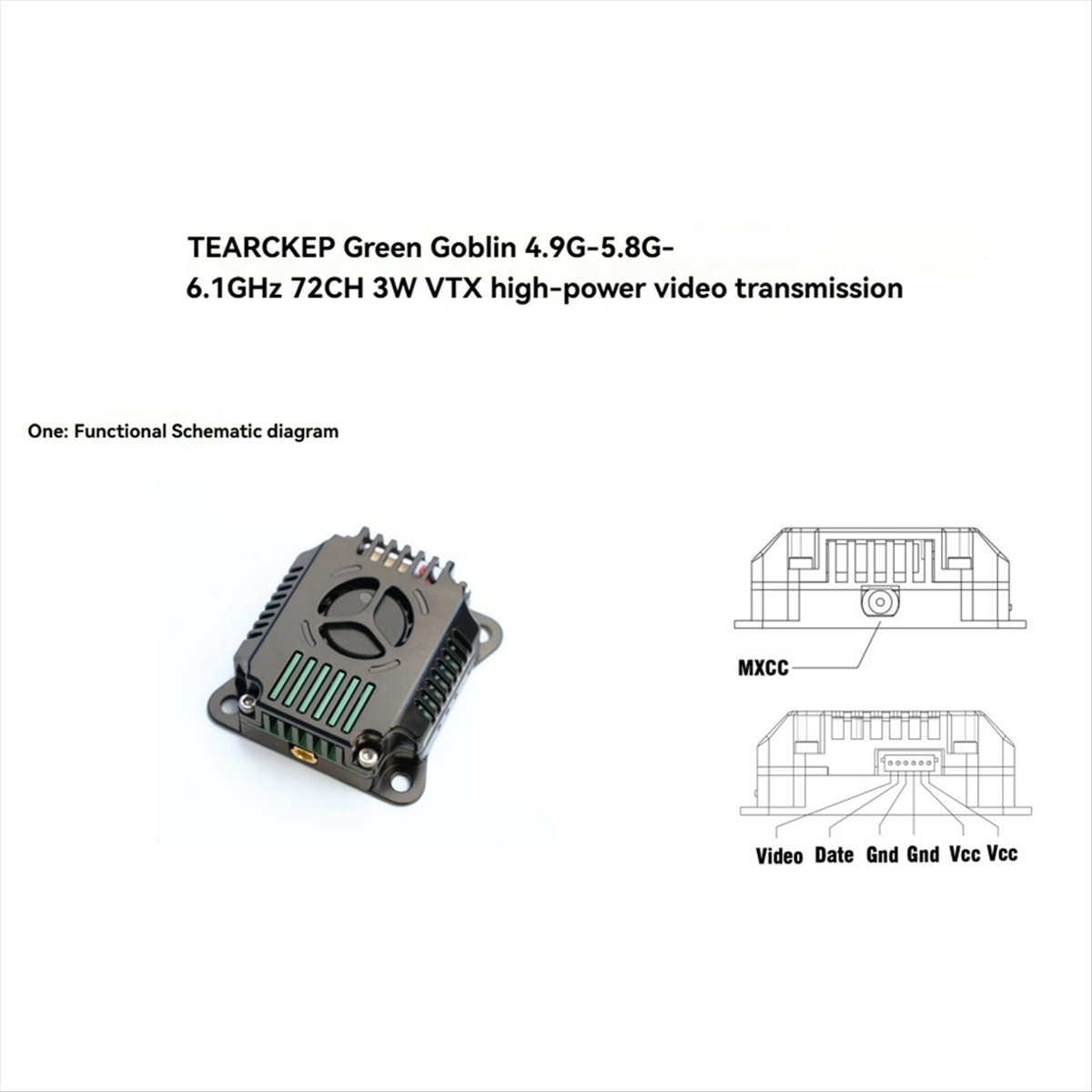 FPV geçiş makinesi 4.9 ila 6.1 - Vtx Video Transmitter incelemesi ve fiyatı