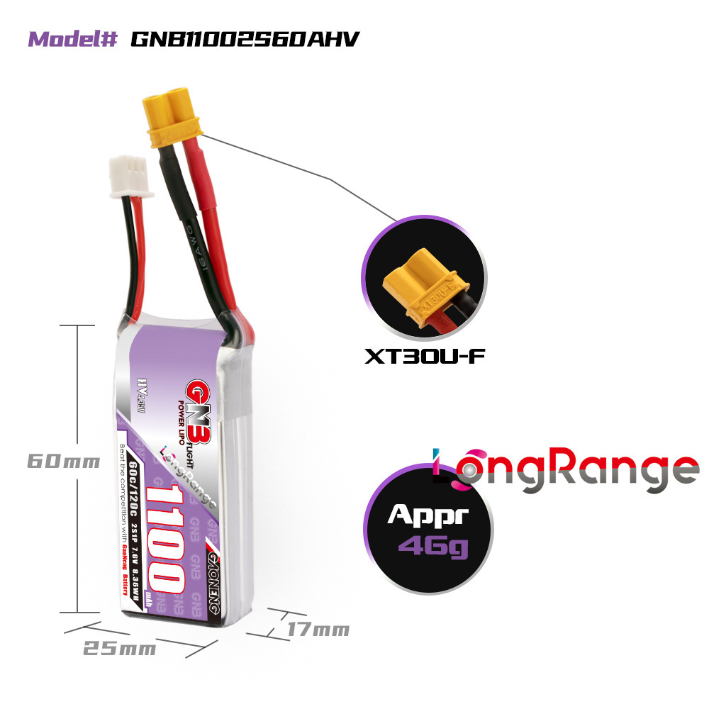 GNB 1100 mAh 2 S 3 S 4 S 6 S 6 - Drone Lipo Battery incelemesi ve fiyatı