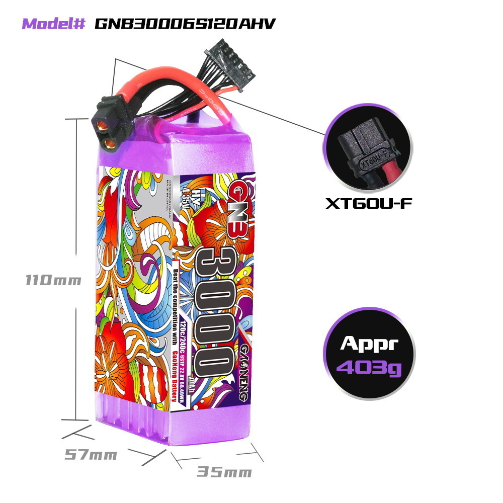 GNB Lipo Pil 6S 22.8V 3000mAh  - Drone Lipo Battery incelemesi ve fiyatı
